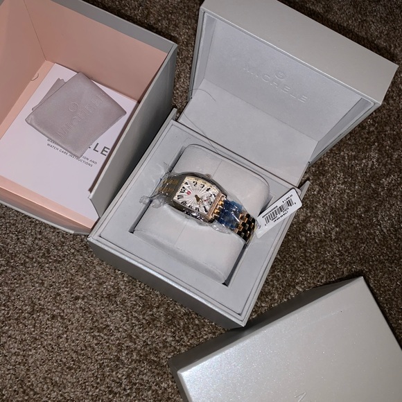 Michele - women’s urban bracelet two tone watch - Picture 3 of 5